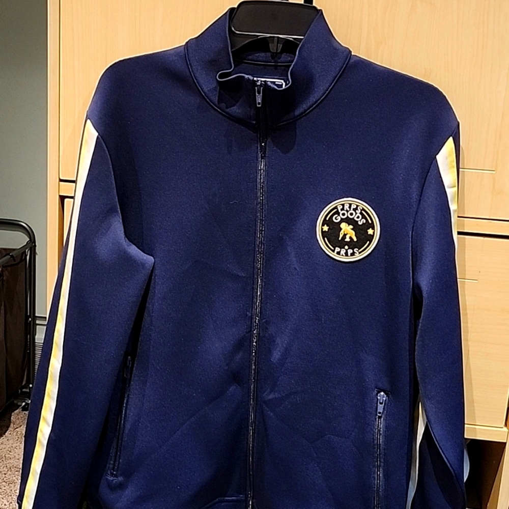PRPS jacket- Blue, white, yellow.